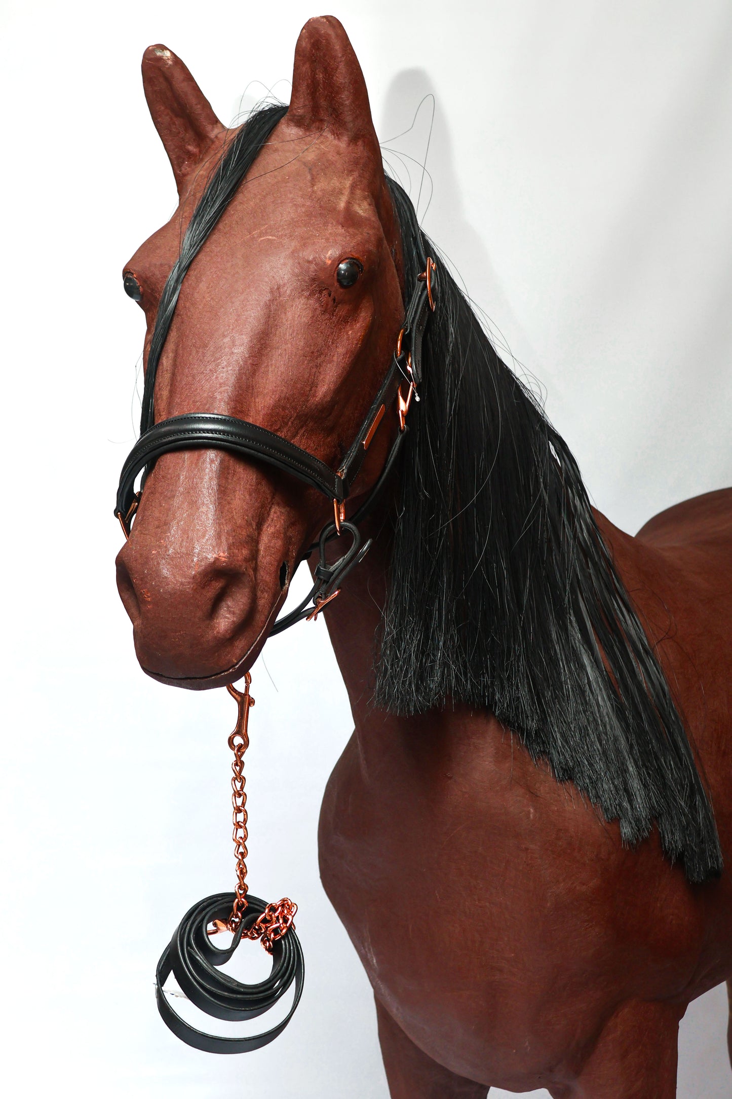 Halter Leather Rose Gold