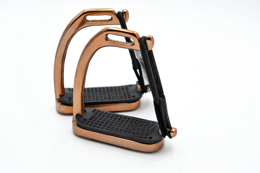 Rose Gold Safety Stirrup Irons