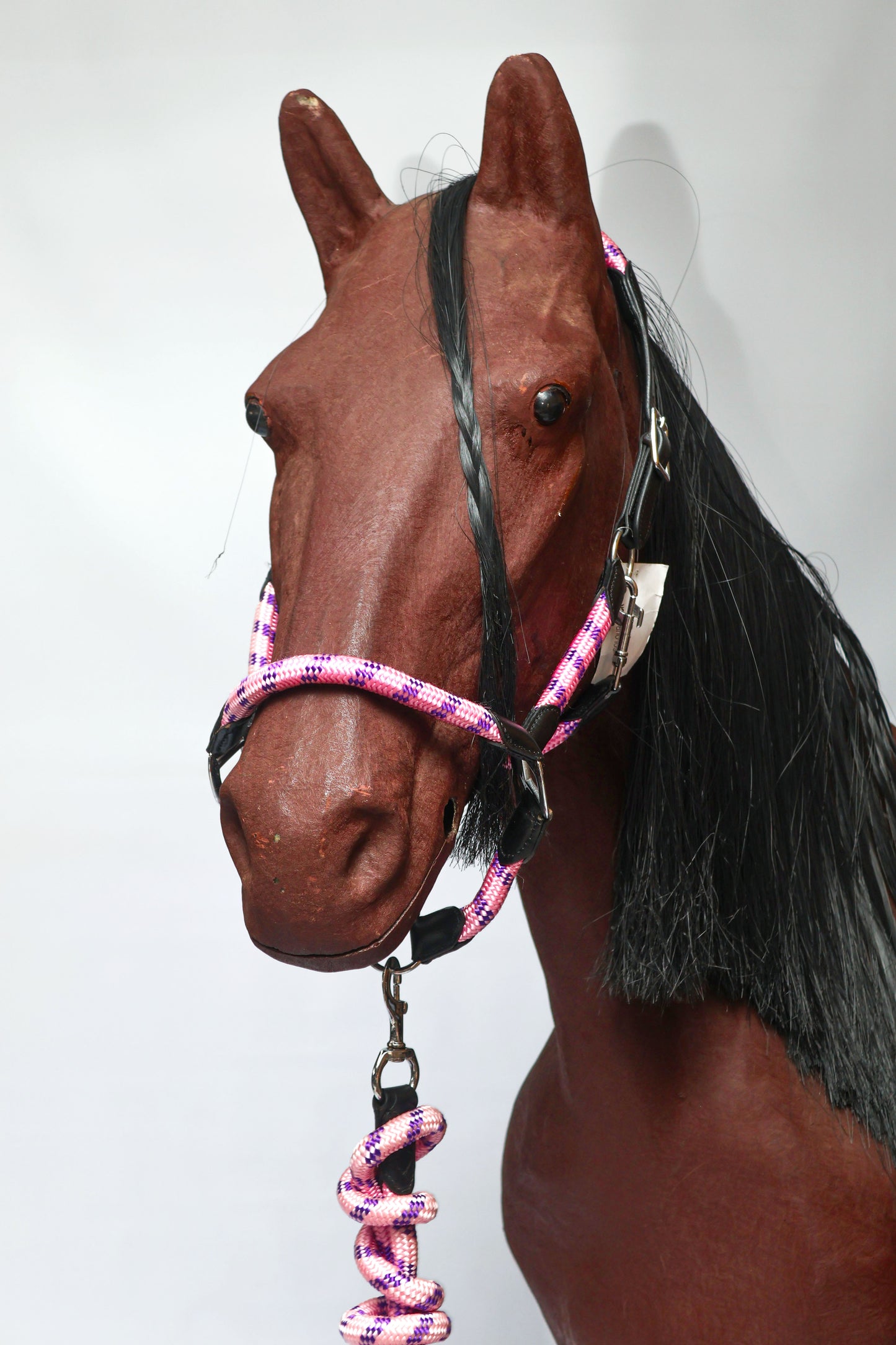 Halter Leather Rope Blue Steel