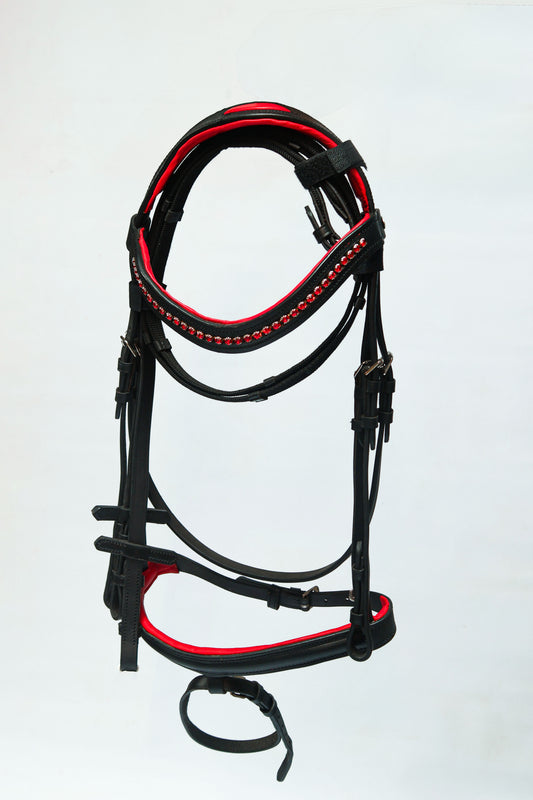 Blue Steel Color Leather Bridle