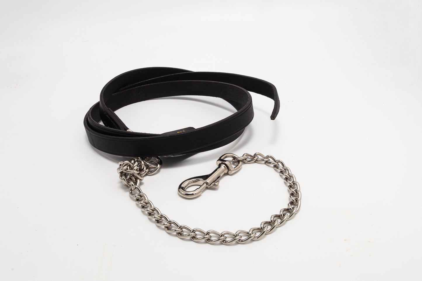 Leather Lead Rein with Chain