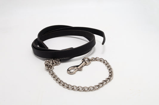 Leather Lead Rein with Chain