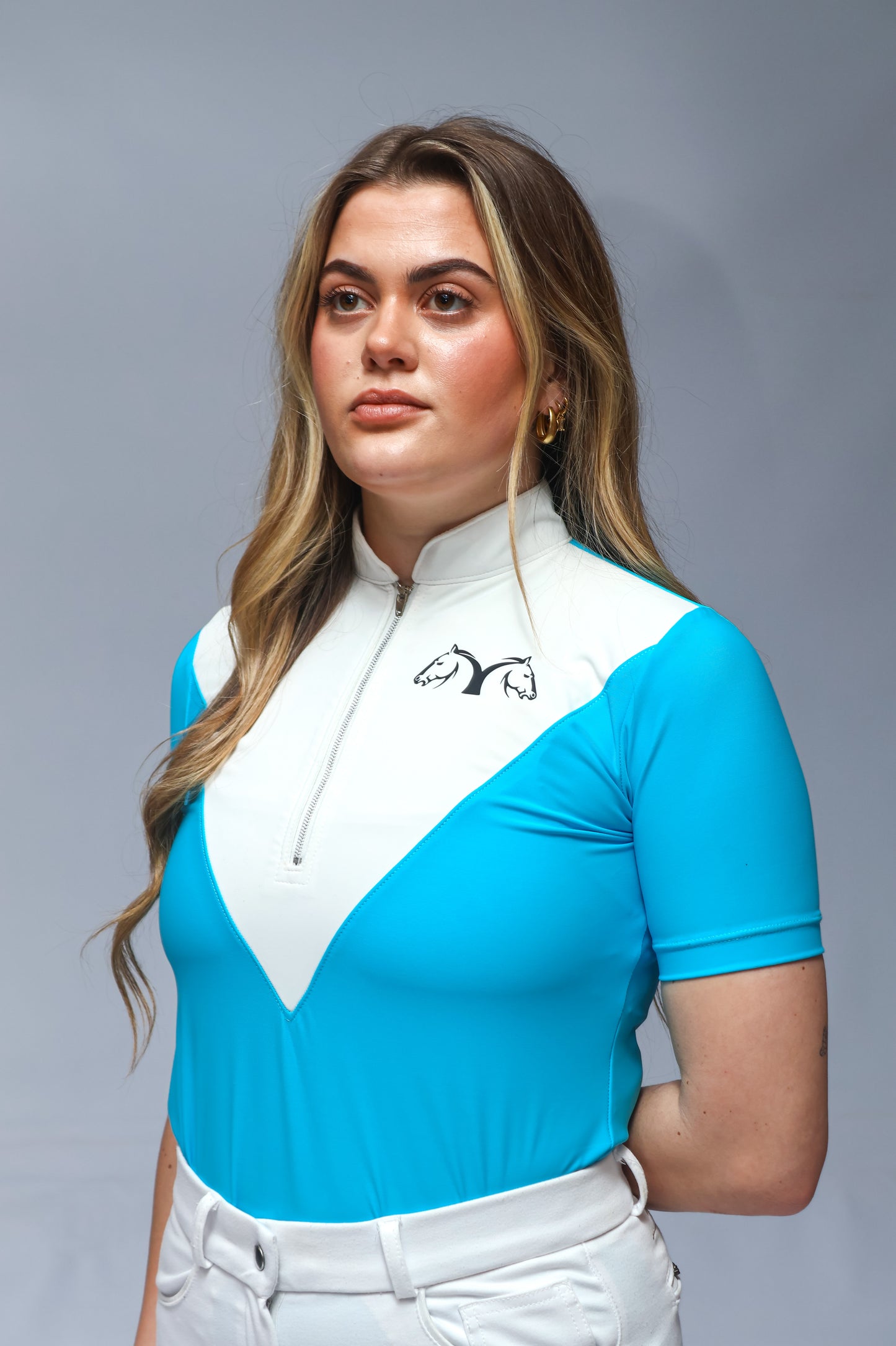 Horse ETC Show Shirt (Light Blue)