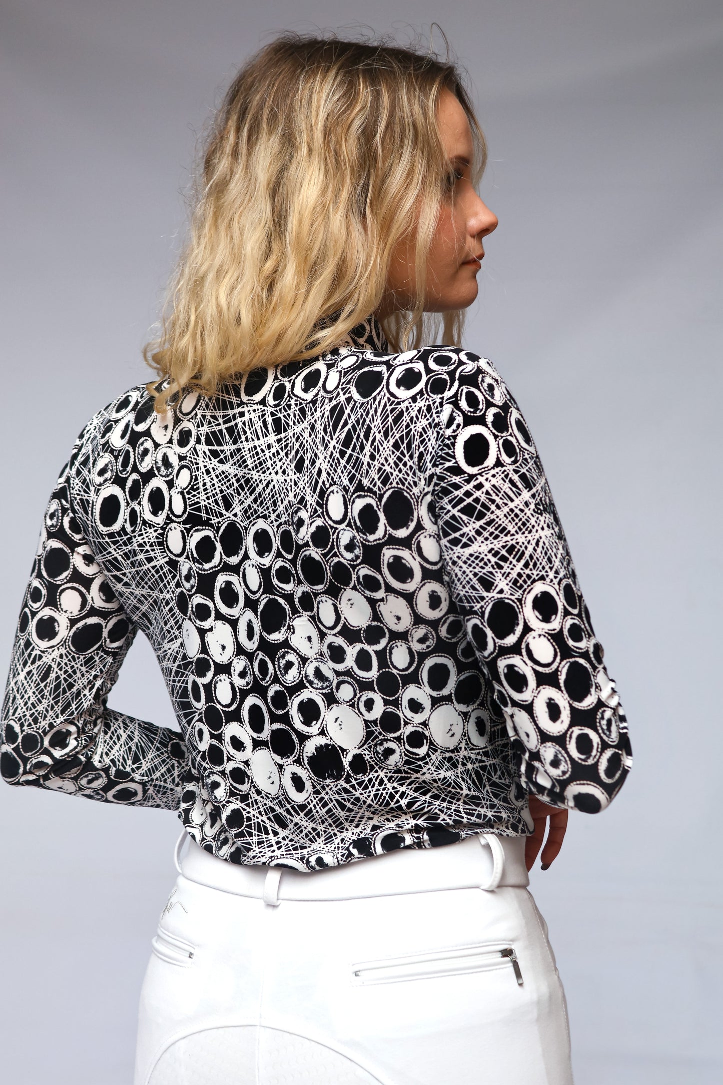 Smittin Shirt Base Layer White Circles Print