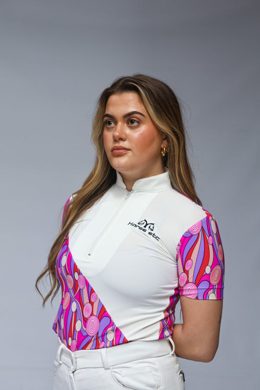 Horse ETC Show Shirt x White Shaded Imprint