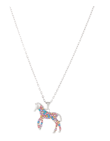 Sparkling Horse Necklace